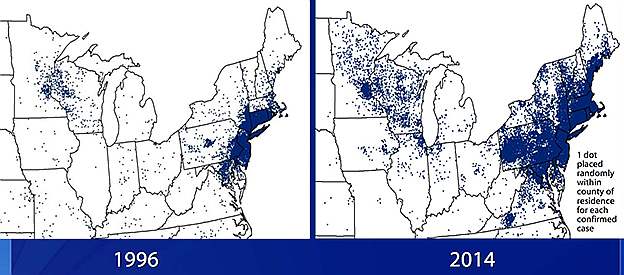 CDC Expansion Maps Borrelia