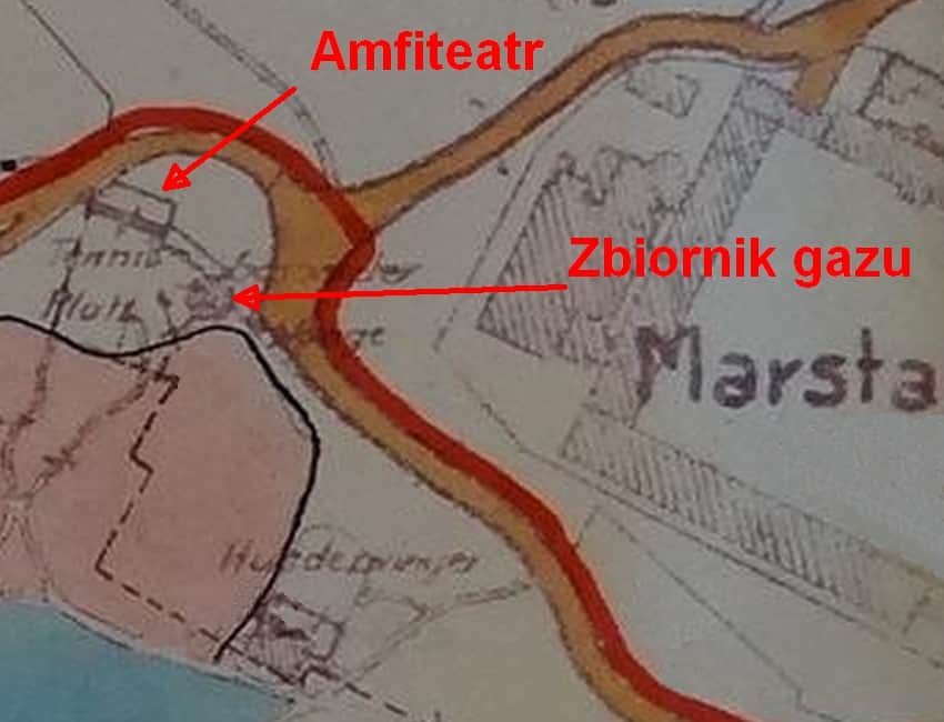 Fot 10. Książ zbiornik gazu mapa Tomasz Jurek