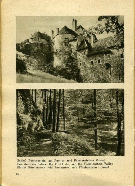 Fot 14. Zamek Książ przy Bramie Pocztowej i Dolina Pełcznicy fot. Hardouin Fürstenstein
