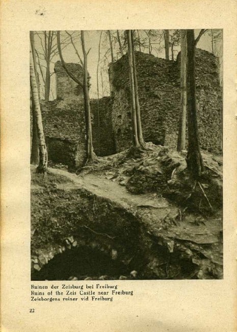Fot 22. Ruiny zamku Cisy koło Świebodzic fot. Klose Breslau