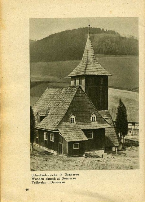 Fot 40. Kościół drewniany w Grzmiącej fot. Schreck Peterswaldau