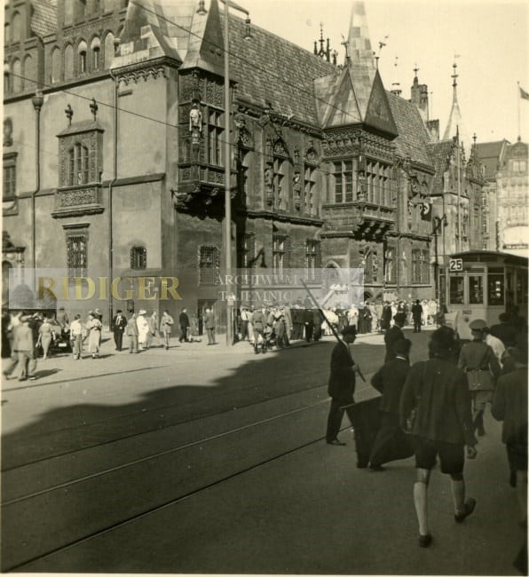 Fot 5. Breslau 1937 Ratusz od strony Placu Solnego własność Tomasz Jurek